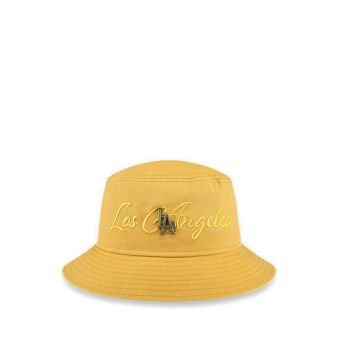 Bucket01 Mlb Metal Crest Losdod Men's Caps - Yellow Mustard