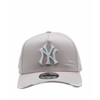 940Af Frayed Neyyan Unisex Caps - Pink Rouige White