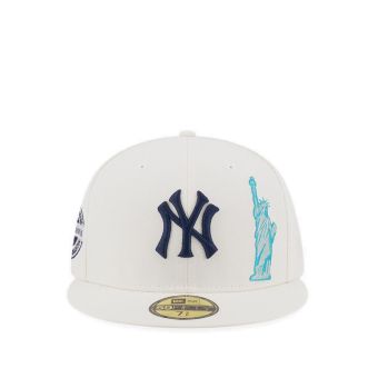 5950 Pack - Mlb City Neyyan Men's Caps - Chrome White