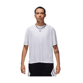 Jordan Sport Women's Diamond Short-Sleeve Top - White