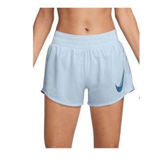 One Women's Dri-FIT Mid-Rise Brief-Lined Running Shorts - Blue