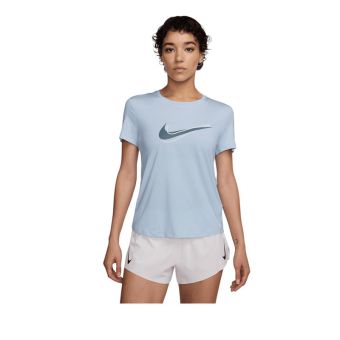 One Swoosh Women's Dri-FIT Short-Sleeve Running Top - Blue
