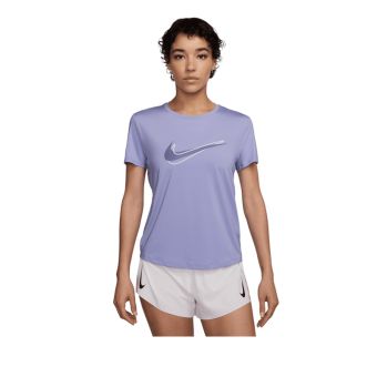 One Swoosh Women's Dri-FIT Short-Sleeve Running Top - Purple