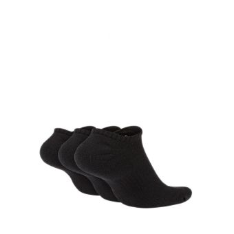 Everyday Cushioned  Training No-Show Socks (3 Pairs) - BLACK