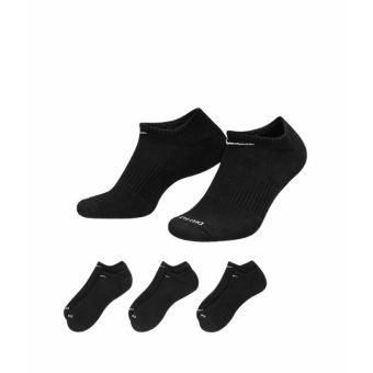 Everyday Plus Cushion Training No-Show Socks (3 Pairs) - Black