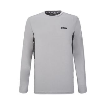 Performance Men Colorblock Longsleeve Tee - Grey/Black