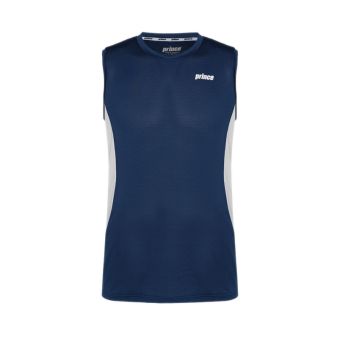 Performance Men Colorblock Sleeveless Tee - Blue/White