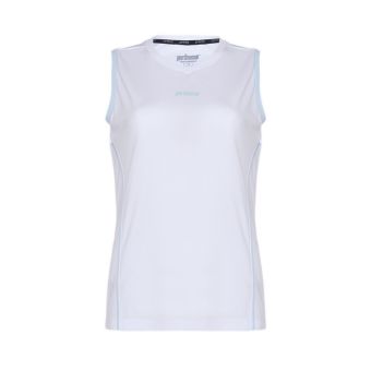 Performance Mesh Sleeveless Women's Tee - White