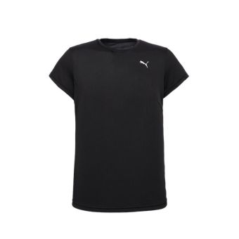 ESS Small Logo Poly Women's Running T-Shirt - Black