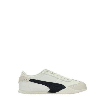 Bella UT Leather Women's Sneakers Shoes - Warm White/ Black