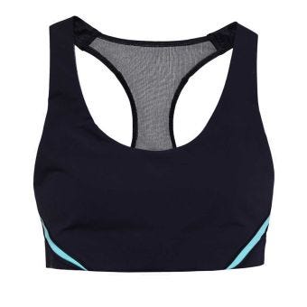Lux Racer Women's Bra - Black/Aqua