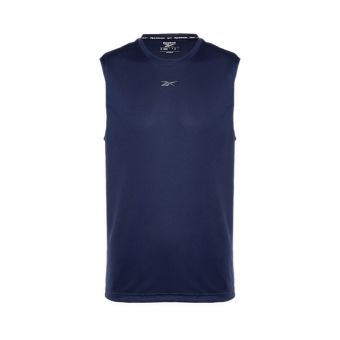 Id Train Men's Sleeveless Tee  - Vector Navy