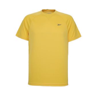Men Running T Shirt - Yellow