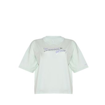 Women's Boxy T Shirt - Aqua