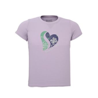 Heart Tshirt Girls - Lilac
