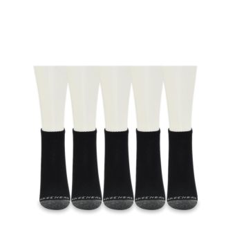 Skechers 6PK Quarter Unisex Socks - Black