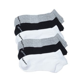 SKECHERS UNI 6PK QUARTER SOCK M107 UNISEX - MULTICOLOR