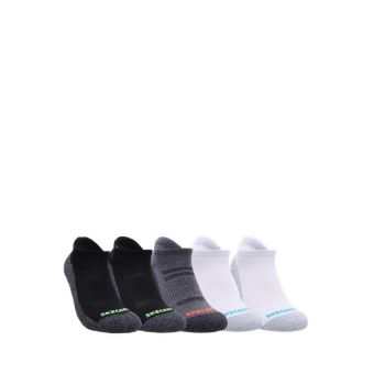 6Pk 1/2 Terry Low Cut Boys - White Black
