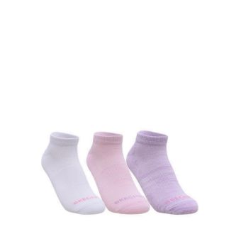 3Pk Women Non Terry Low Cut Women - White Purple