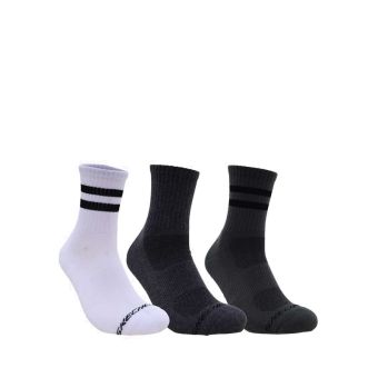 3Pk 1/2 Terry Hi Qtr Crew Men - Grey