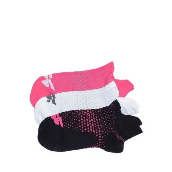 3pk Womens 1/2 Terry Low Cut Women - Pink Black