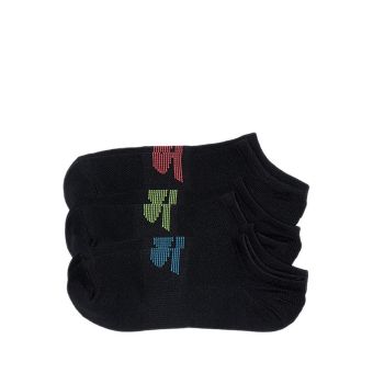 3Pk Microfiber Non Terry No Show Women - Black