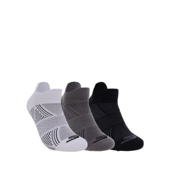 3Pk Non Terry Low Cut Men - White Black
