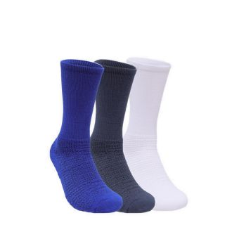 3PK Extended Terry Crew Men Socks - Bluecombo