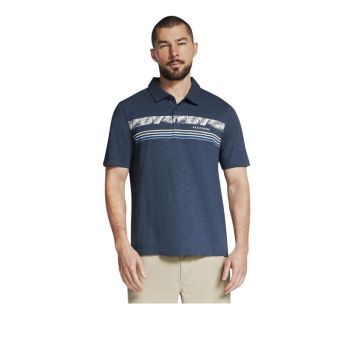 Tropical Breeze Stripe Polo Men's - Navy