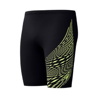 Mens Medley Logo Jammer Black Hyper - Yellow