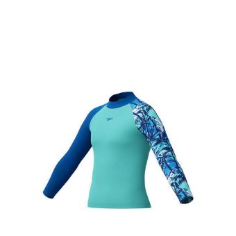 Boys Printed Long Sleeve RashTop - Blue