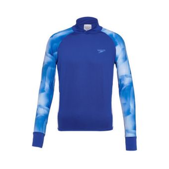 Male Deluxe Long Sleeves Breathable Water Activity Top - Blue / Servres Blue