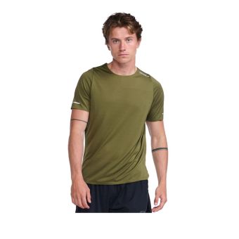 2XU MEN LIGHT SPEED TECH SHORT SLEEVE TEE - OLIVE