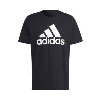 adidas Essentials Single Jersey Big Logo Men's T-Shirt - Black