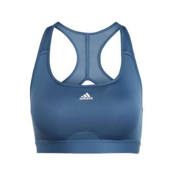 Adidas Powerreact Training Medium-Support Women Bra - wonder steel
