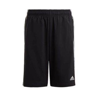 Adidas Essentials 3-Stripes Kids Woven Shorts - Black