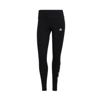 Adidas LOUNGEWEAR Essentials High-Waisted Logo Women's Tights - Black/White