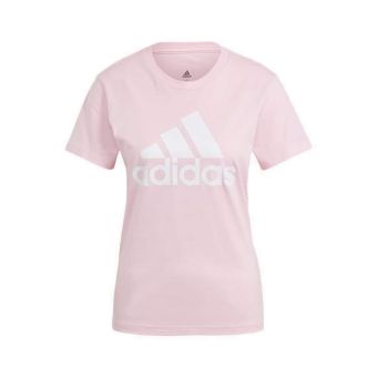 adidas Essentials Logo Women's T-Shirt - Clear Pink