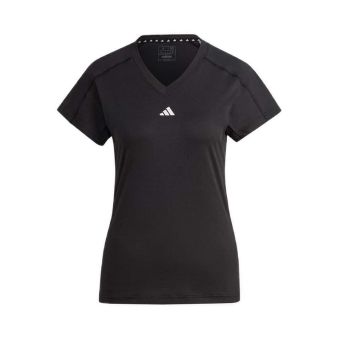 Adidas AEROREADY Train Essentials Minimal Branding Women's V-Neck T-Shirt - Black