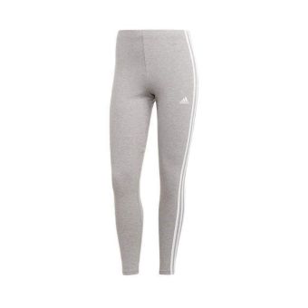 Adidas Essentials 3-Stripes High-Waisted Single Jersey Women's Leggings - Medium Grey Heather