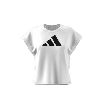 Adidas Train Icons Training Regular Fit Logo Women's T-Shirt - White