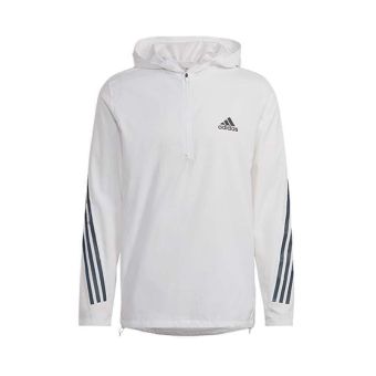 Adidas Men's Run Icons 3-Stripes Jacket - White