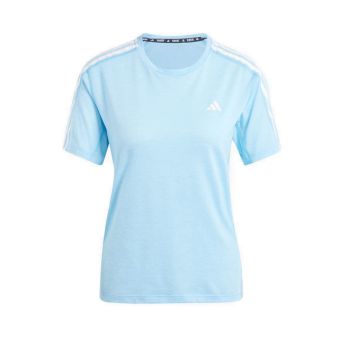 Own the Run 3-Stripes Women's T-Shirt - Semi Blue