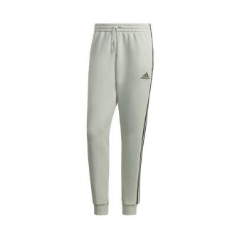 Adidas Essentials Men's Fleece Tapered Cuff 3-Stripes Joggers - Green