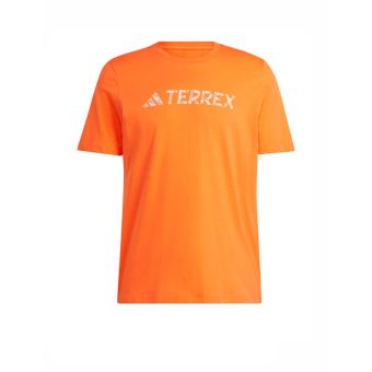 Adidas Terrex Classic Logo Men's T-Shirt - Semi Impact Orange