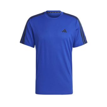 adidas Train Essentials 3-Stripes Men's Training T-Shirt - Lucid Blue