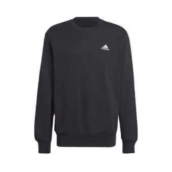 adidas Essentials French Terry Embroidered Small Logo Men's Sweatshirt - Black