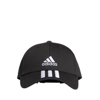 Adidas Unisex Baseball 3-Stripes Twill Cap - Black/White/White