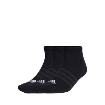 Adidas Unisex Cushioned Low-Cut Socks 3 Pairs - Black
