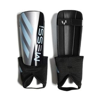 adidas Messi Match Unisex Shin Guards Kids  - Silver Met.